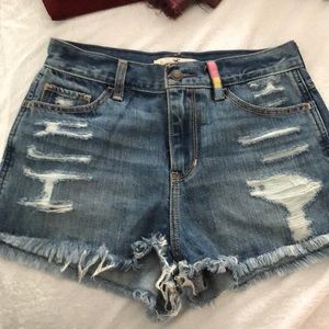 Hollister jean shorts never worn